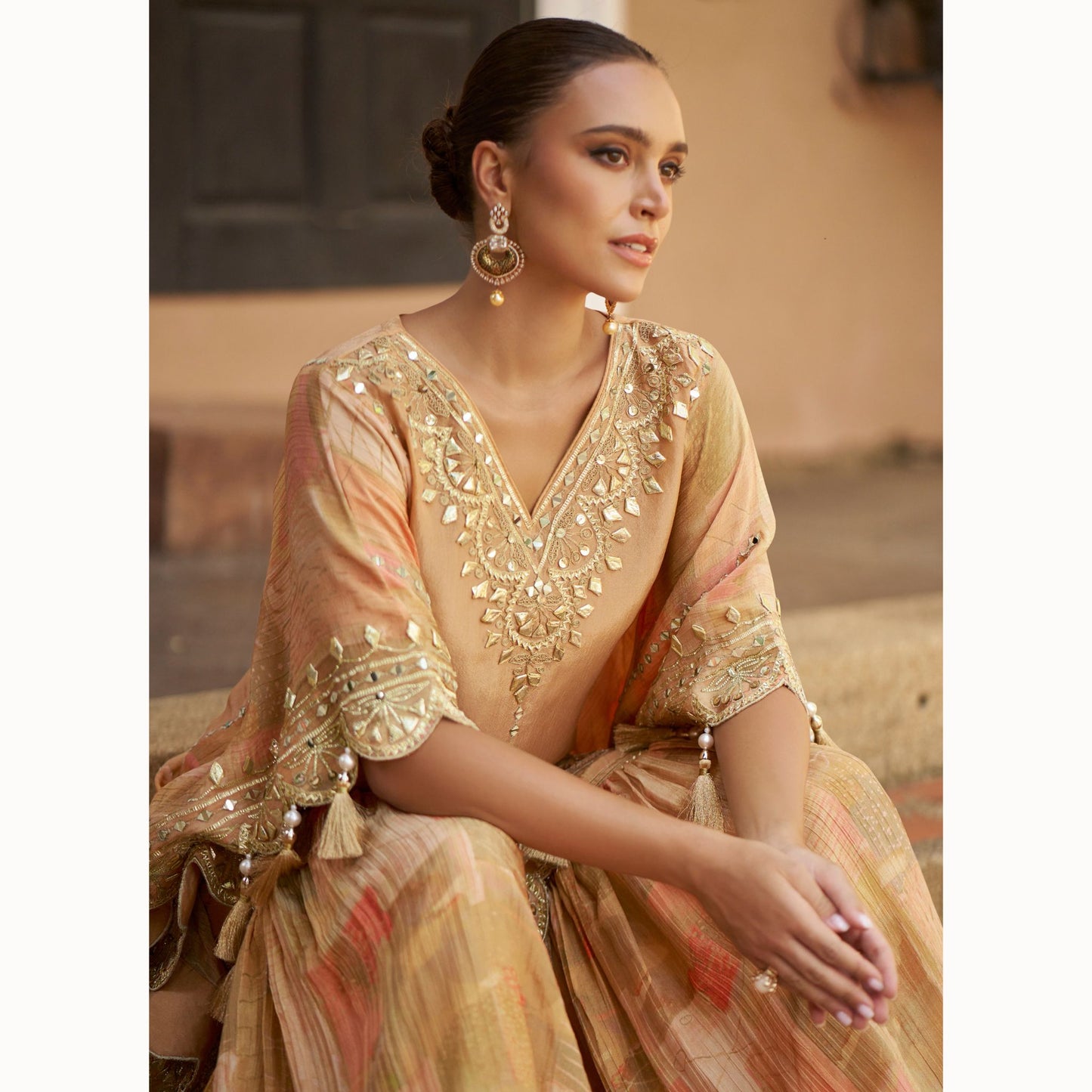 Golden Mirage Indo Western