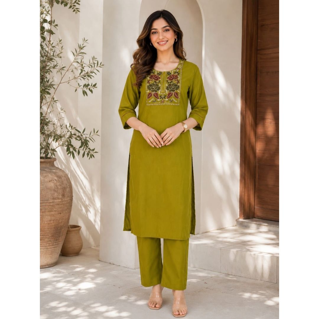 Meher Embroidered Kurta Pant Set