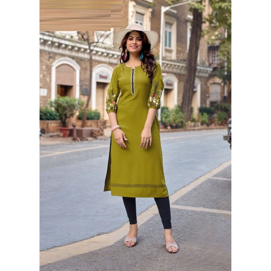 Meher A-Line Rayon Kurti
