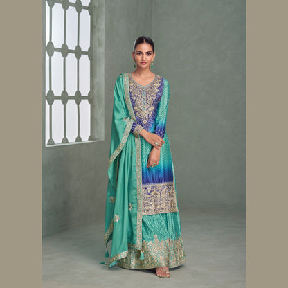 Noor-E-Nazakat Chinon Ensemble Salwar Suit