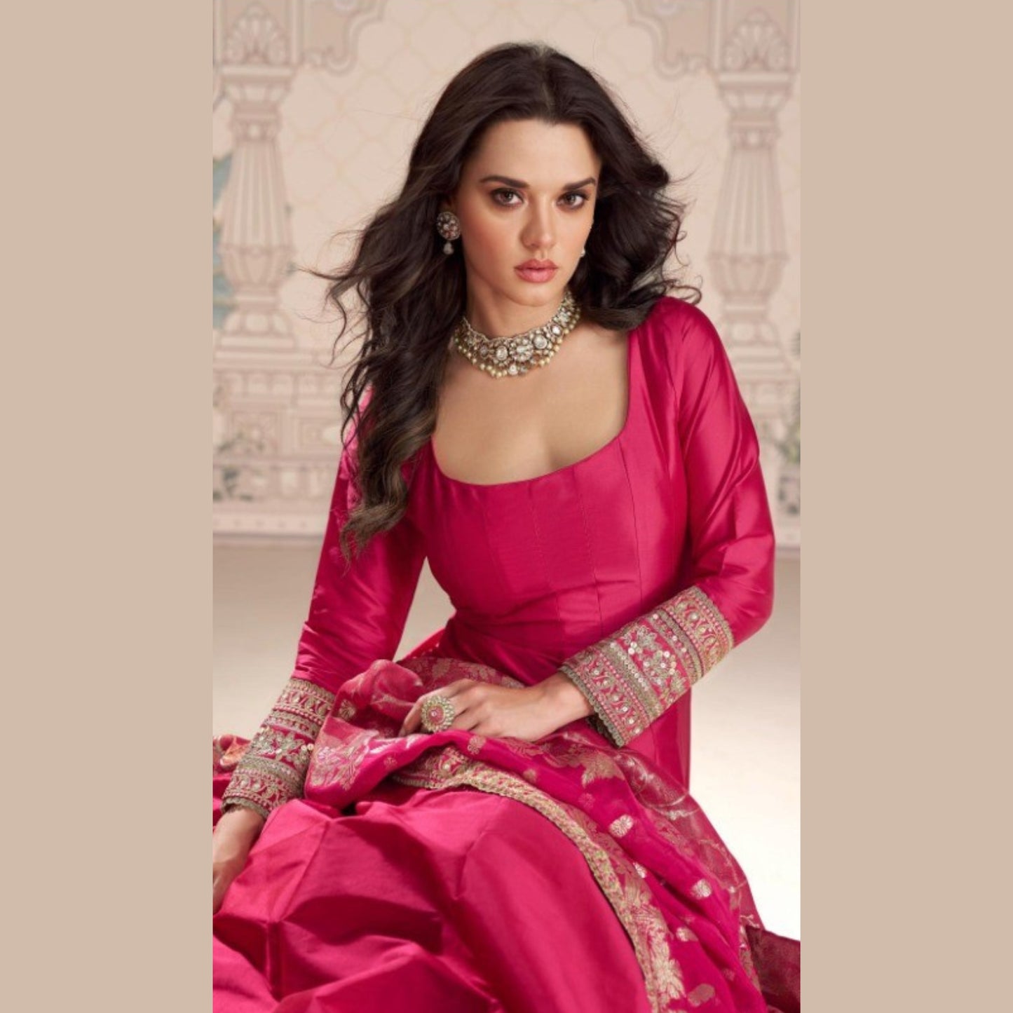 Aaradhya Viscose Silk Gown