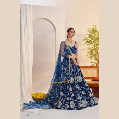 Isfahan Noir Lehenga