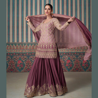 Nikhaar Embroidered Sharara Set