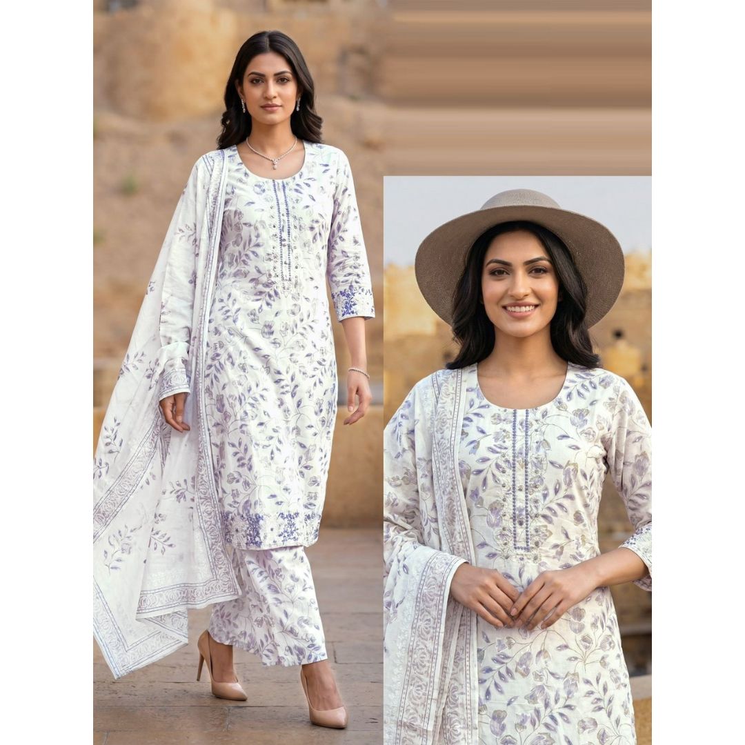 Noor Comfort Mal-Mal Cotton Suit Set