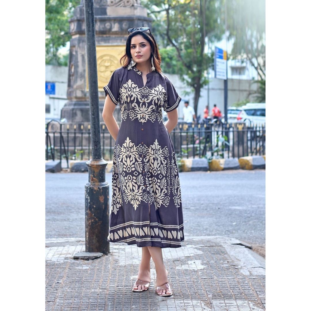 Zoya Kaftan-Style Rayon Kurti