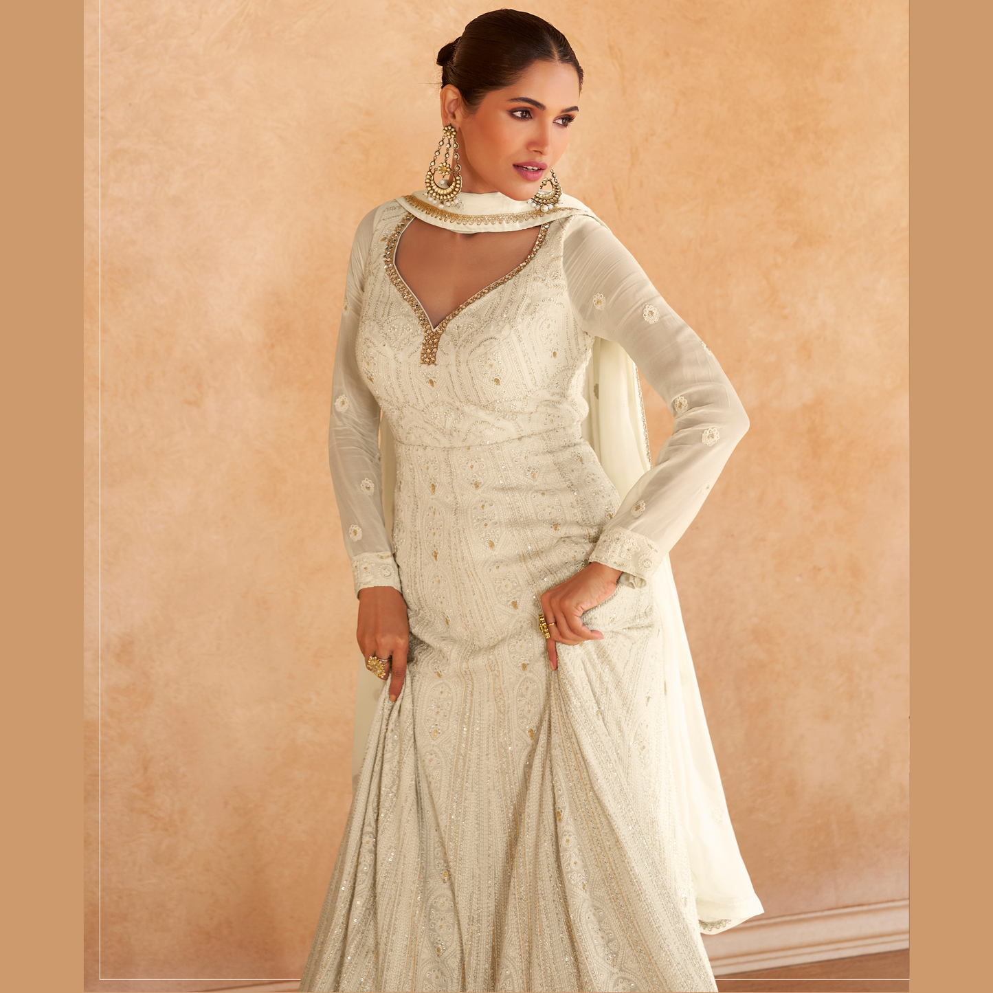 Premium Chikankari Embroidered Dress