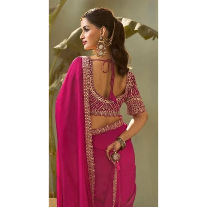 Mehira Pink Festive Charm Saree