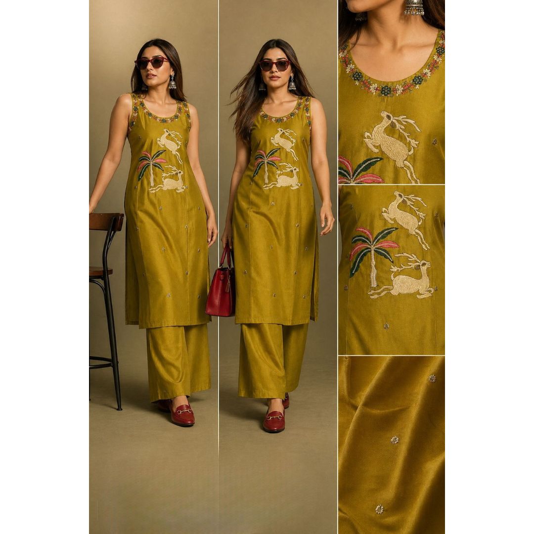 Vanika Hiran Print Cotton Set