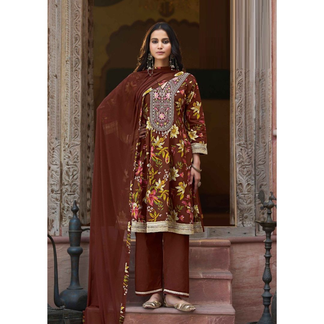 Rangriti Cotton Pant Suit Set