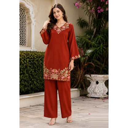 Shabnam Embroidered Rayon Co-Ord Set