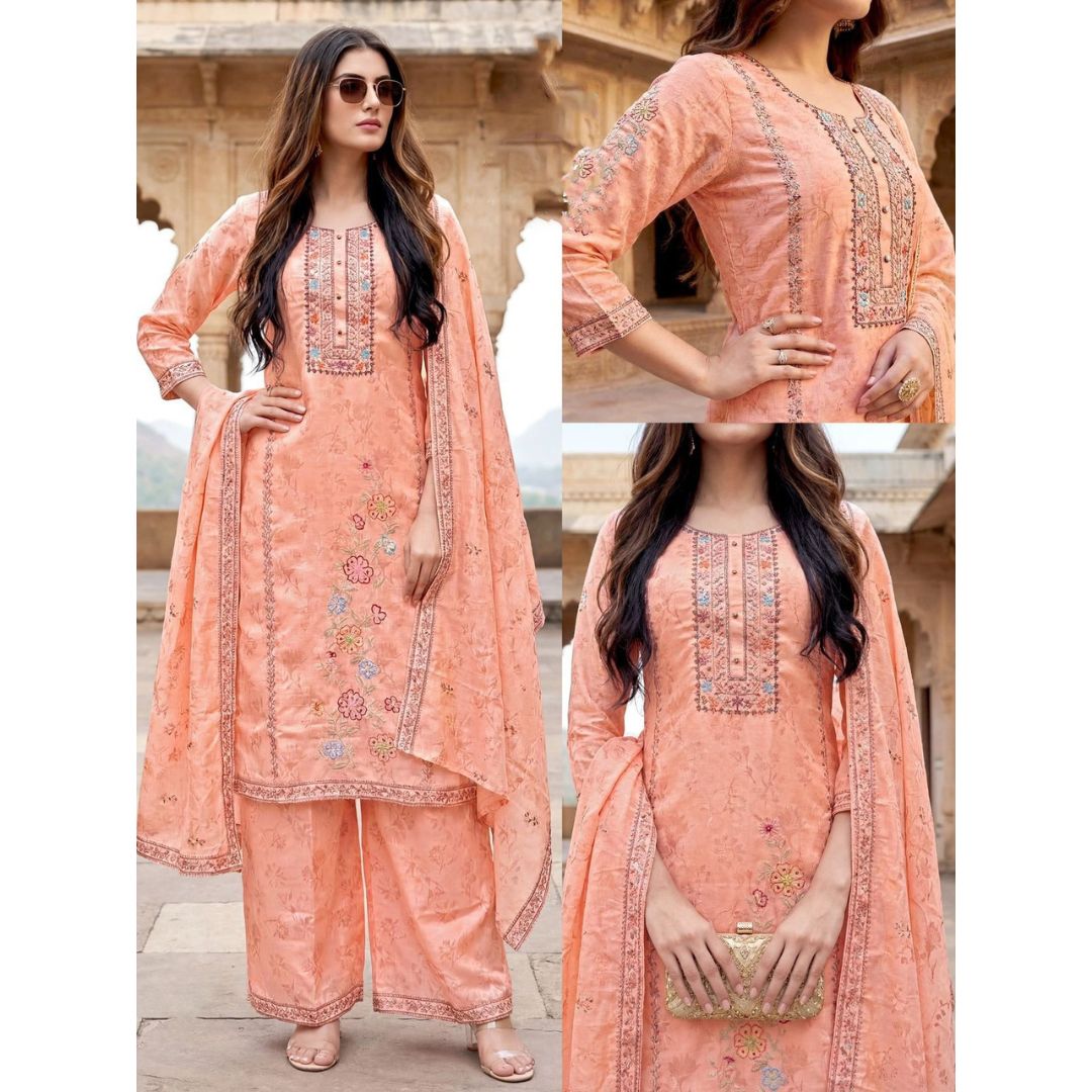 Graceful Embroidered Summer Set