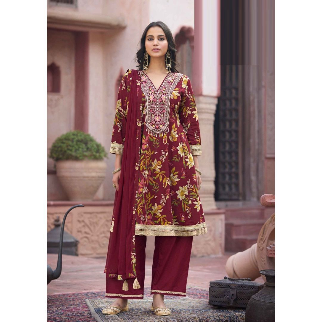 Rangriti Cotton Pant Suit Set