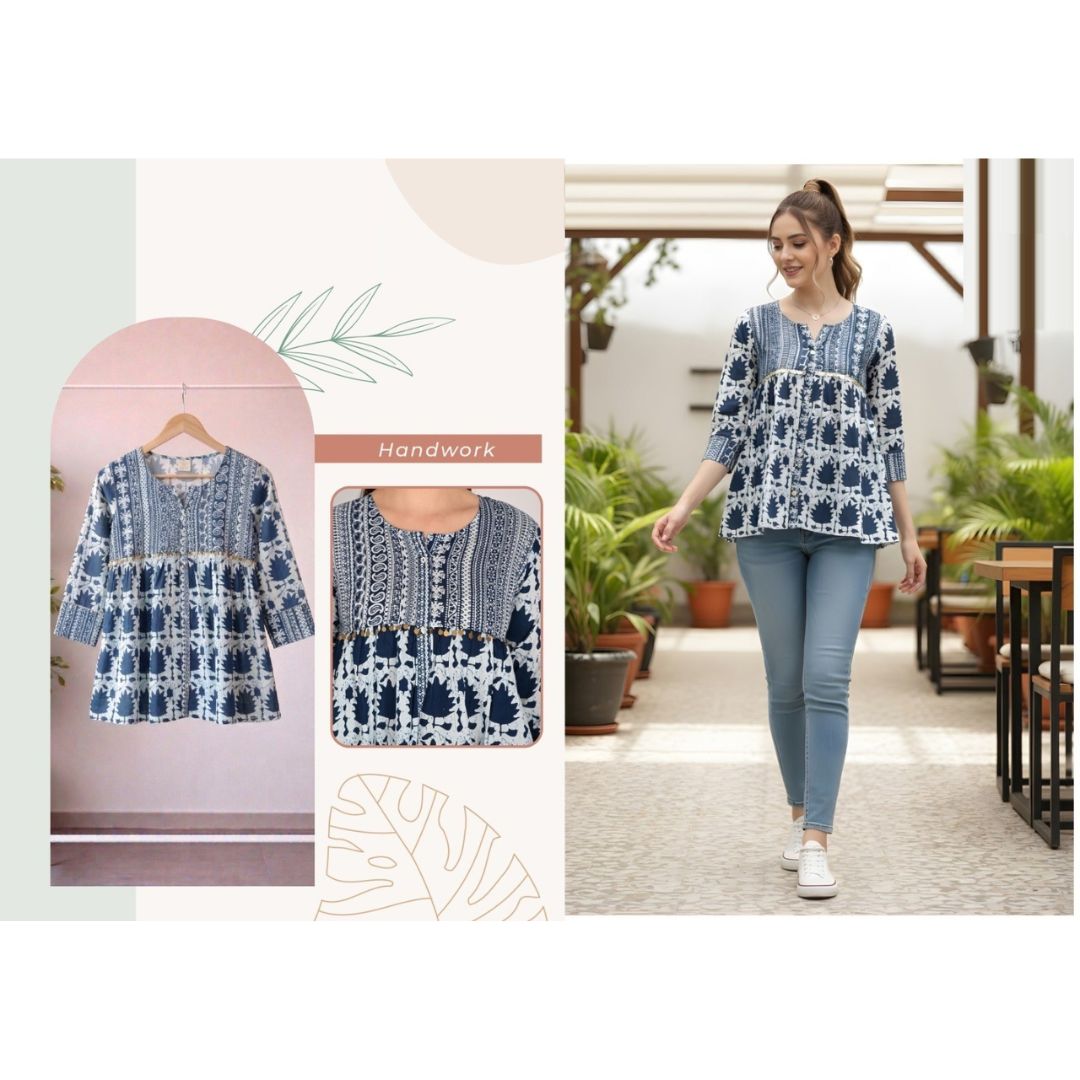 Urban Breeze Cotton Short Top