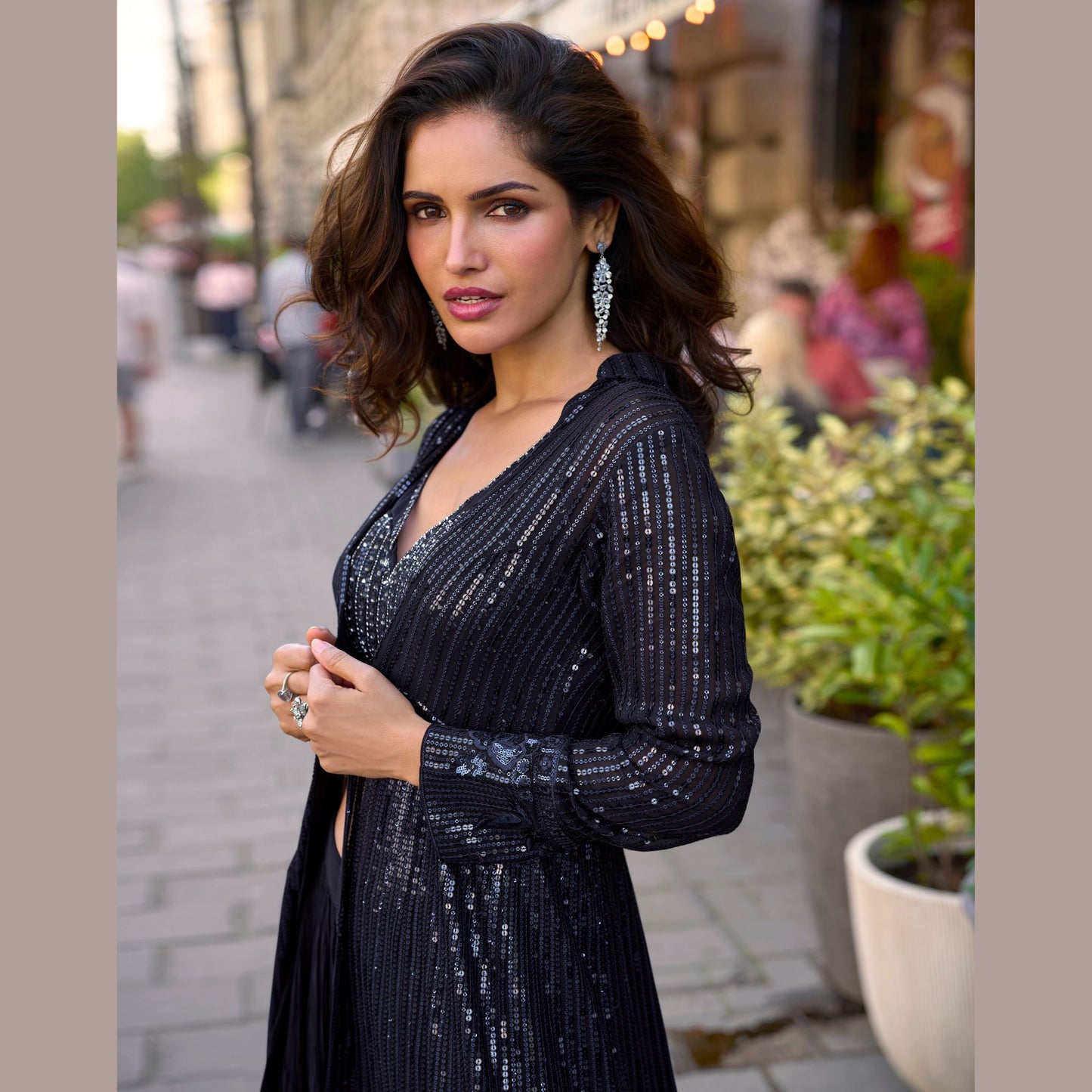 Noorzaan Georgette Glow Indo Western