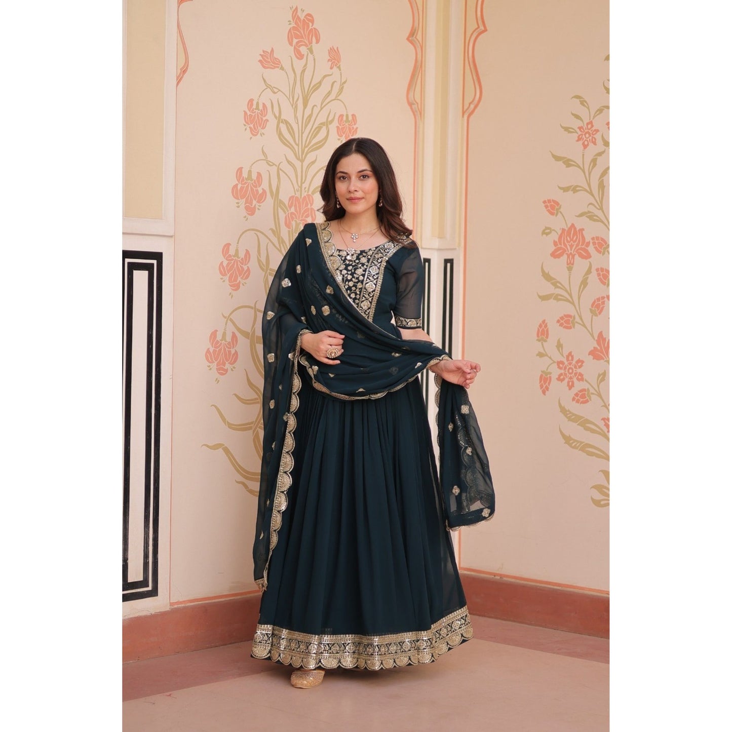 Midnight Mehar  Luxe Heritage Gown