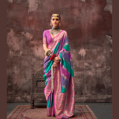 Rajwada Rangkaat Weaving Silk Saree