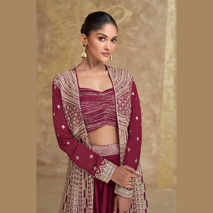 Moonlit Grace Silk Attire