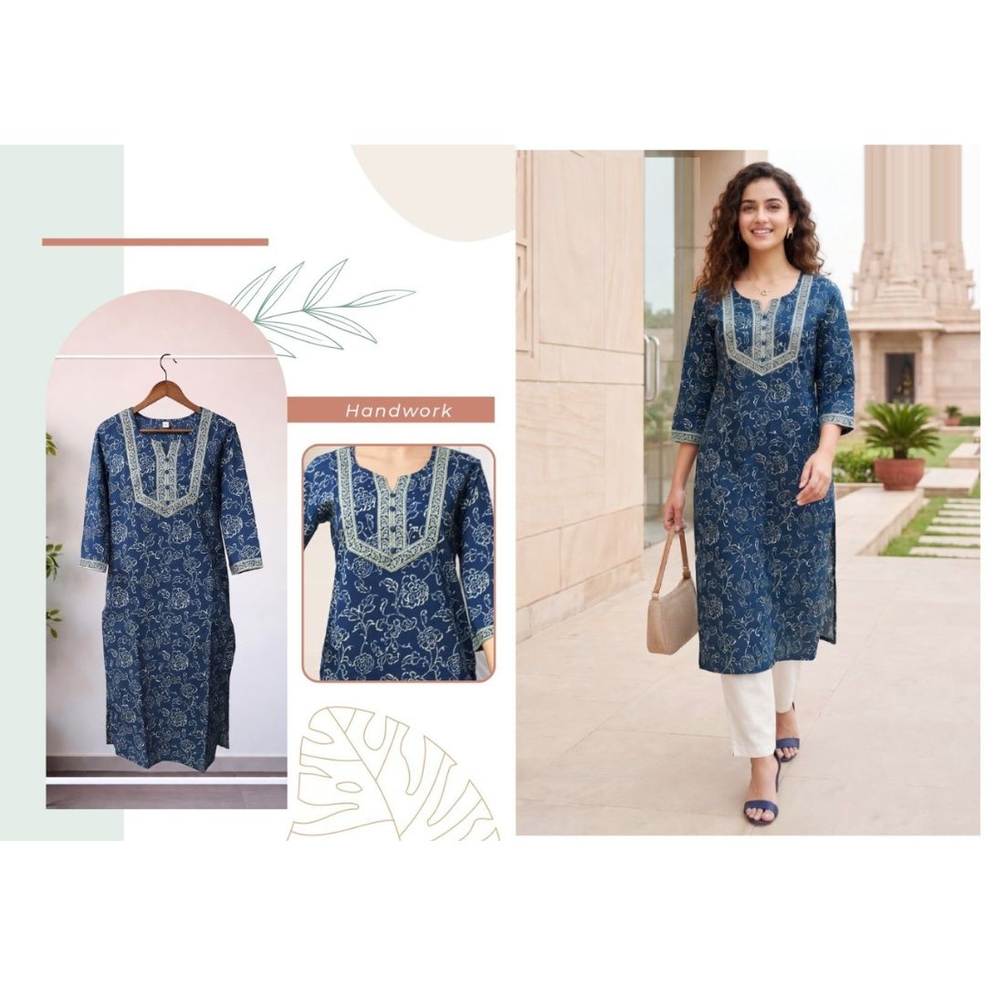 Everyday Grace Cotton A-Line Kurti