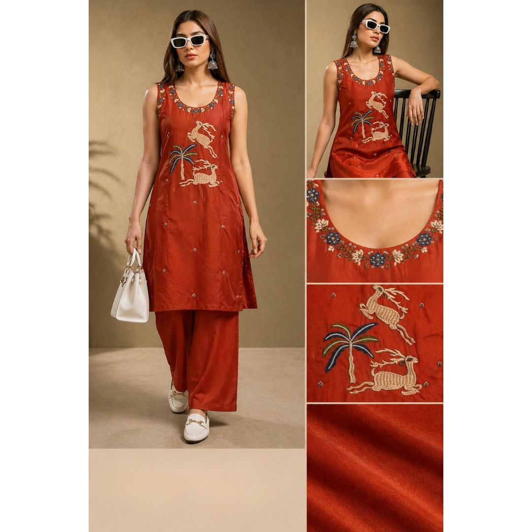Vanika Hiran Print Cotton Set