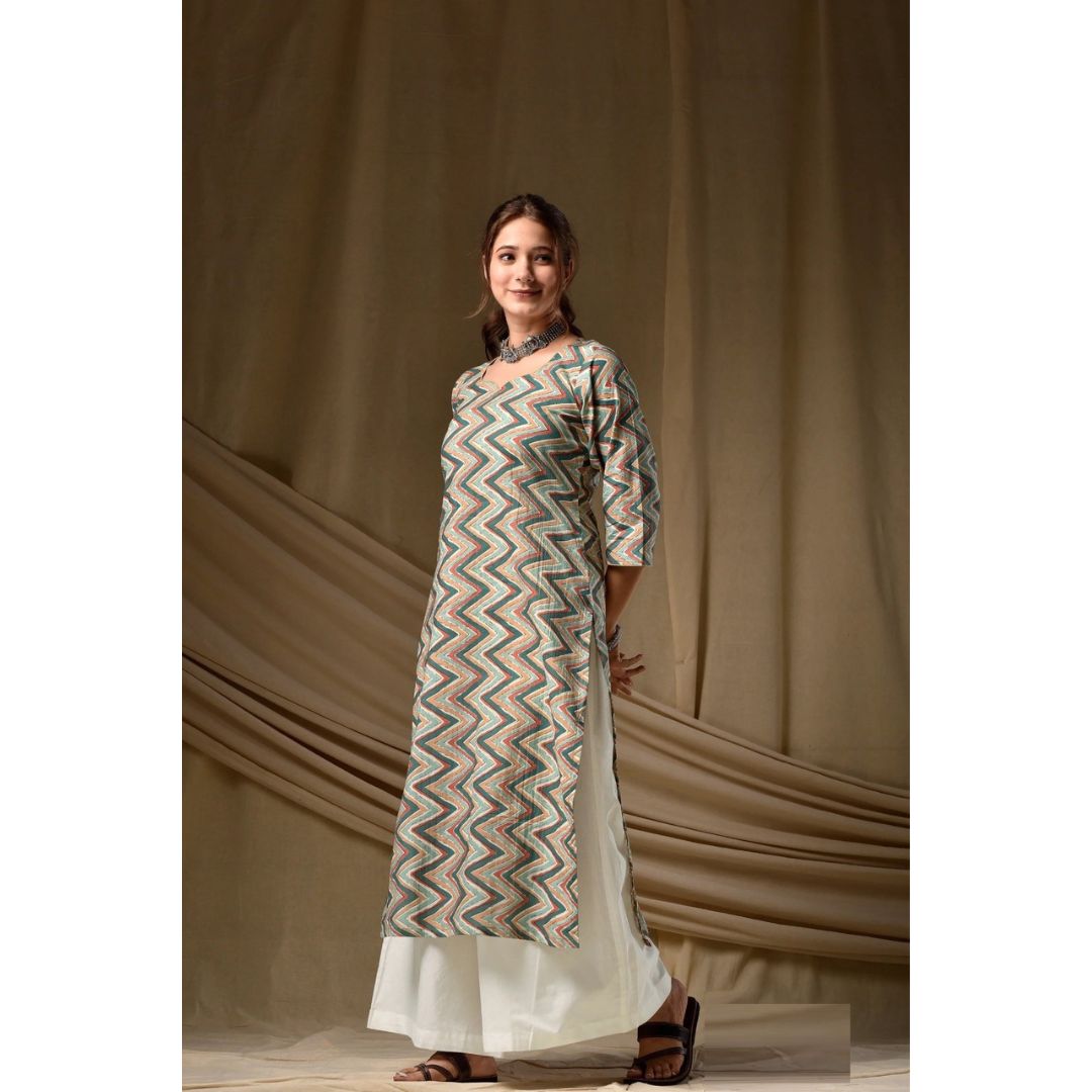 Comfort Fit Cambric Cotton Kurti