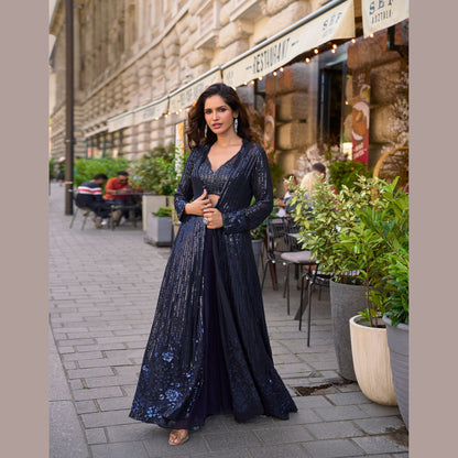 Noorzaan Georgette Glow Indo Western