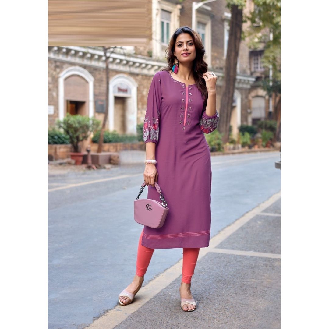 Meher A-Line Rayon Kurti