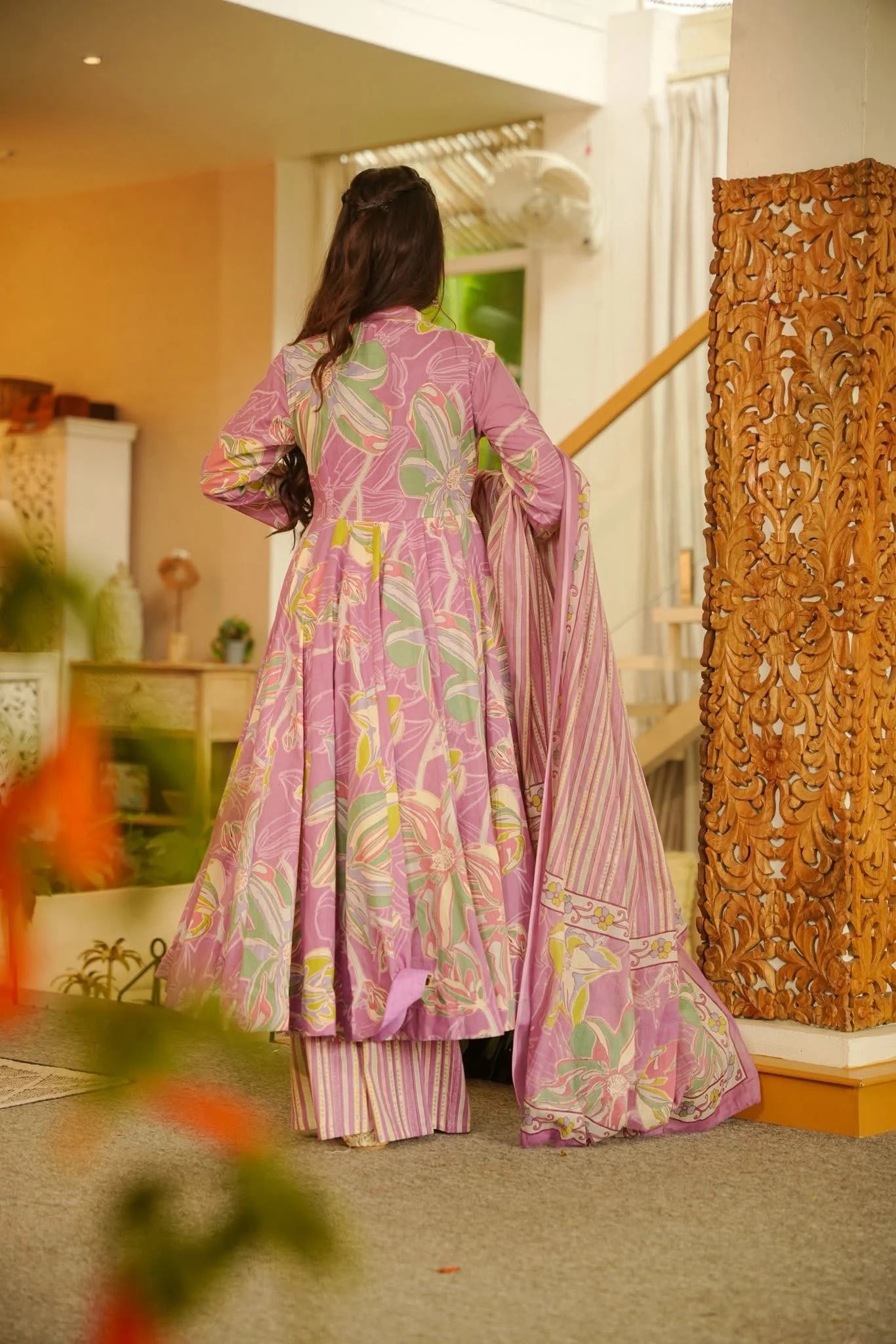 Zehra Luxe Muslin Digital Print Suit Set