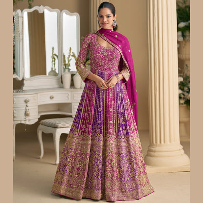 Noor-e-Nazakat Georgette Gown