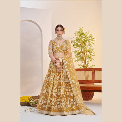 Mulberry Zardozi Lehenga