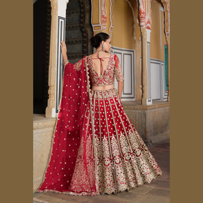 Designer Lahenga Choli Imperial Red