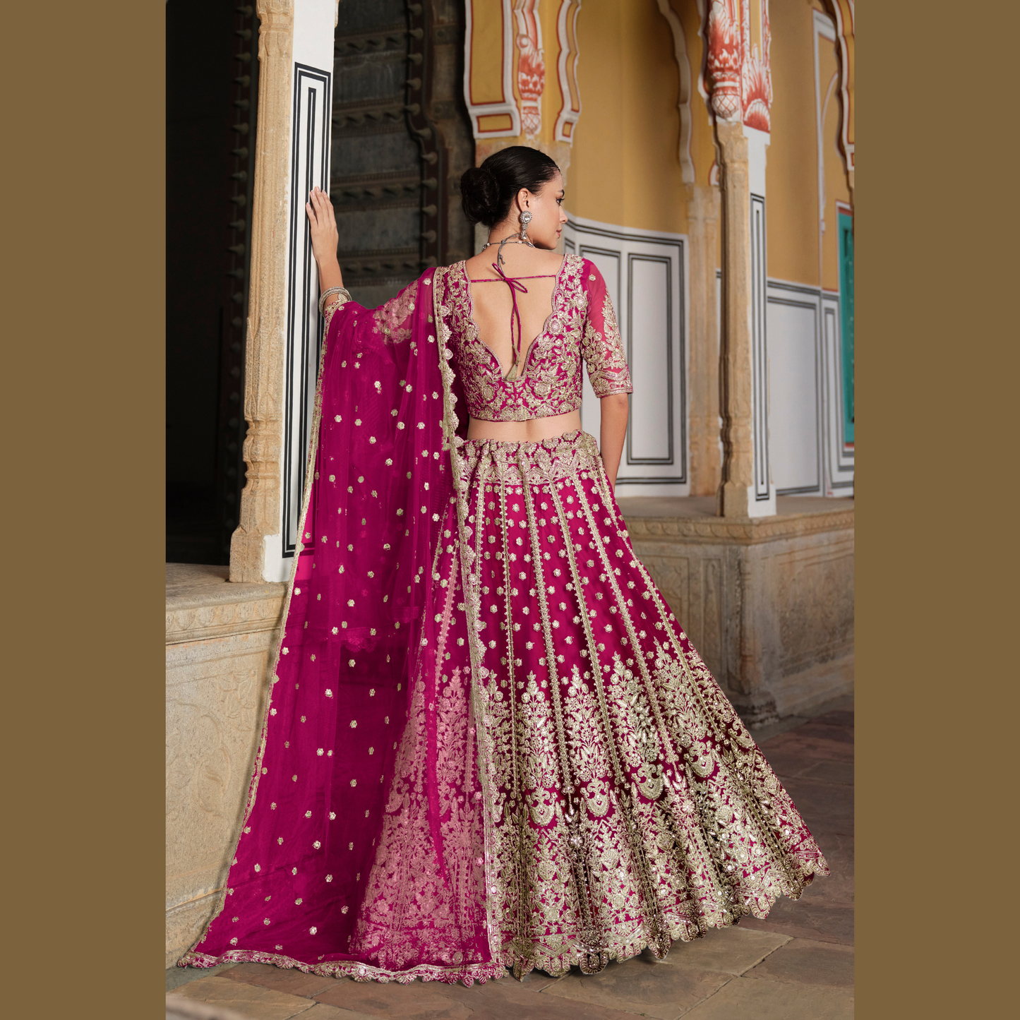 Designer Lahenga Choli Ruby Pink