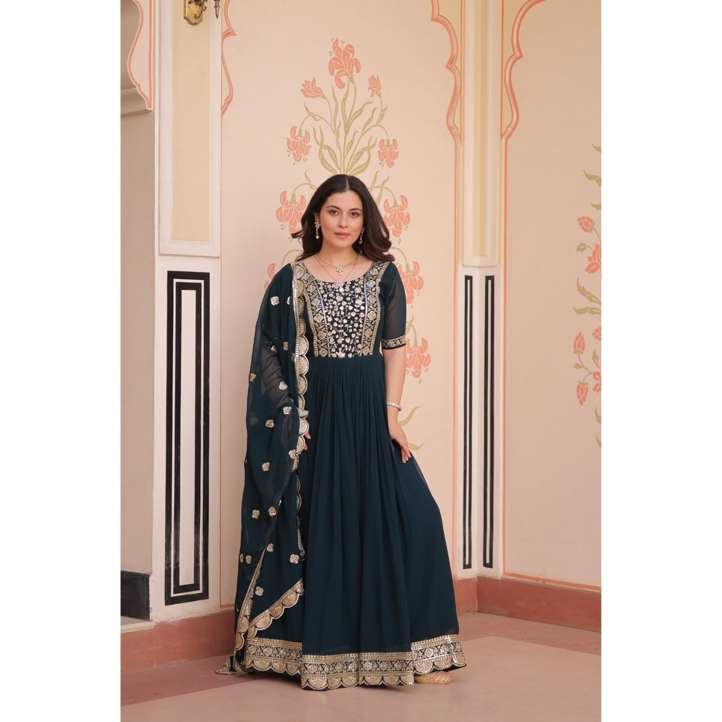 Midnight Mehar  Luxe Heritage Gown