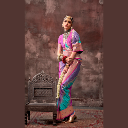 Rajwada Rangkaat Weaving Silk Saree