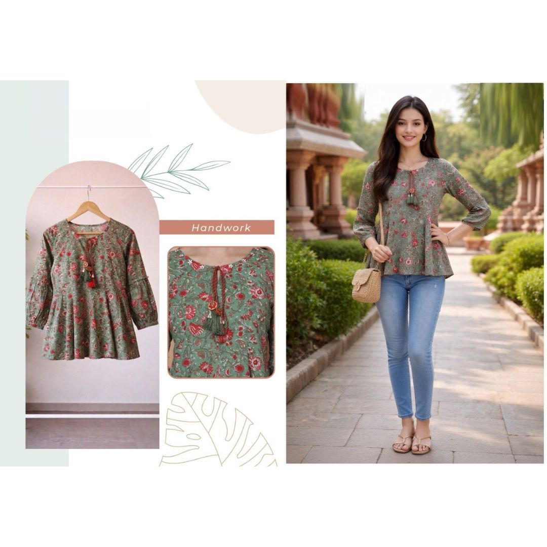 Urban Breeze Cotton Short Top