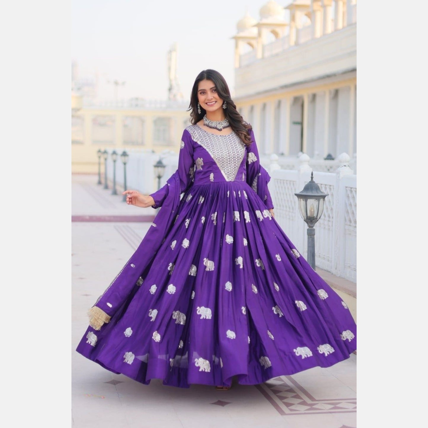 Rajwada Charm flared gown