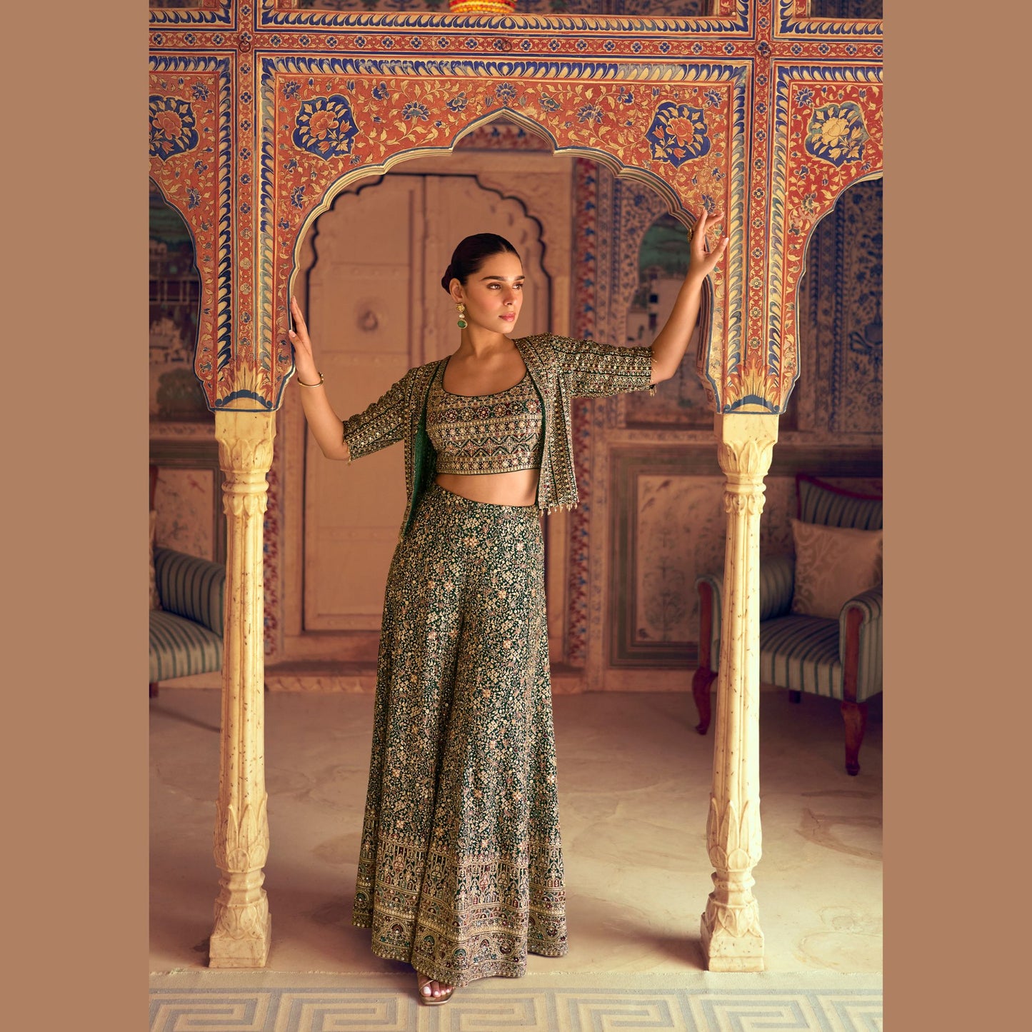 Noorzaan Georgette Glow Set