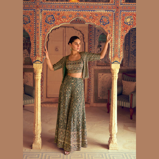 Noorzaan Georgette Glow Set