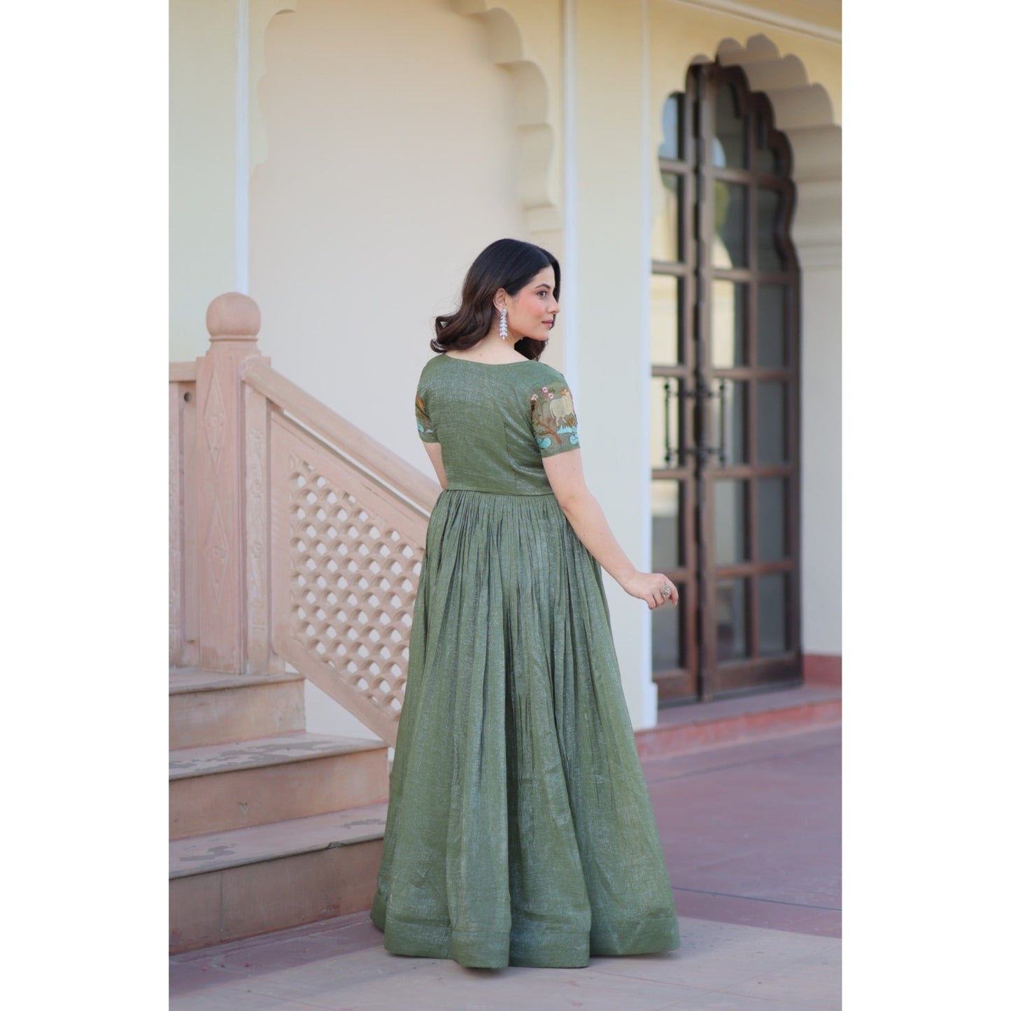 Emerald Whisper Gown