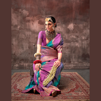 Rajwada Rangkaat Weaving Silk Saree