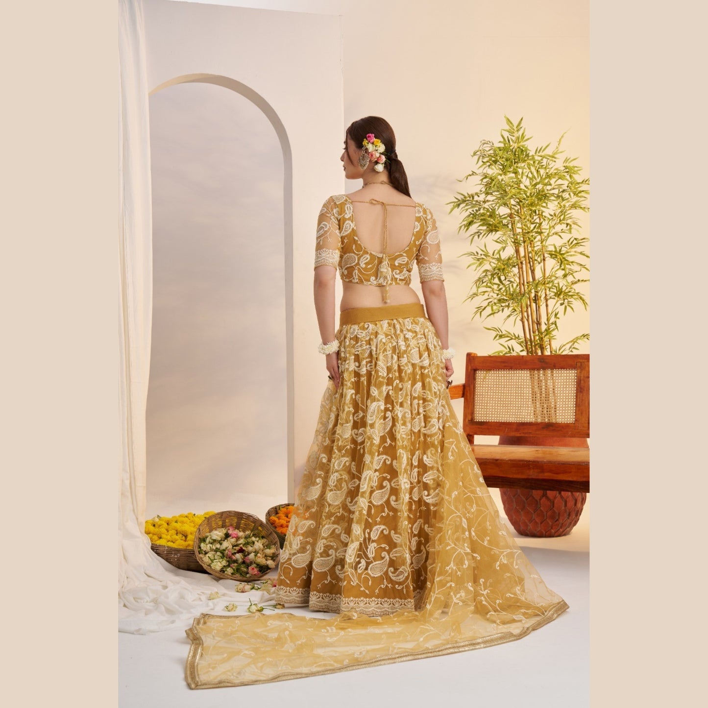 Mulberry Zardozi Lehenga