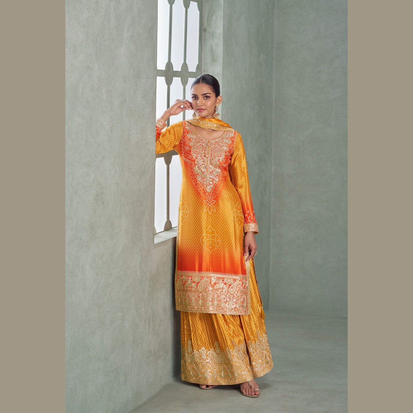Zariyah Couture Chinon Elegance Salwar Suit