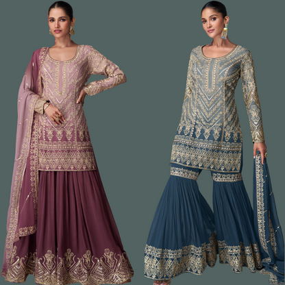 Nikhaar Embroidered Sharara Set