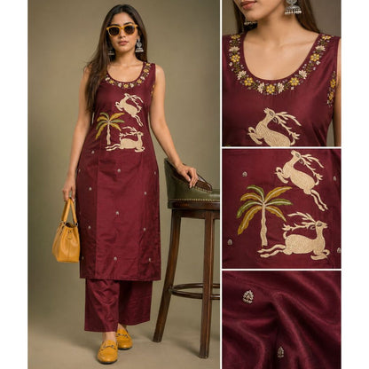 Vanika Hiran Print Cotton Set