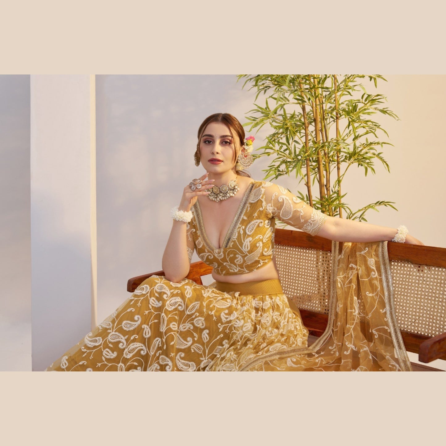 Mulberry Zardozi Lehenga