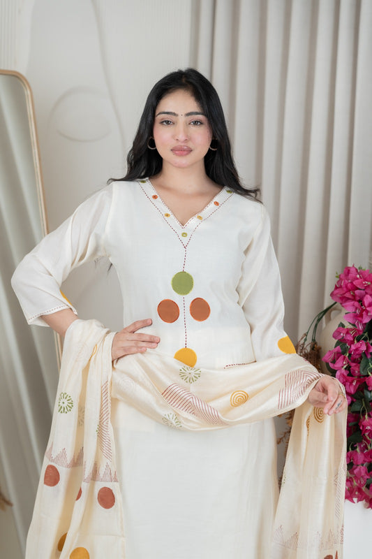 Zariya Luxe Roman A-Line Handwork Set