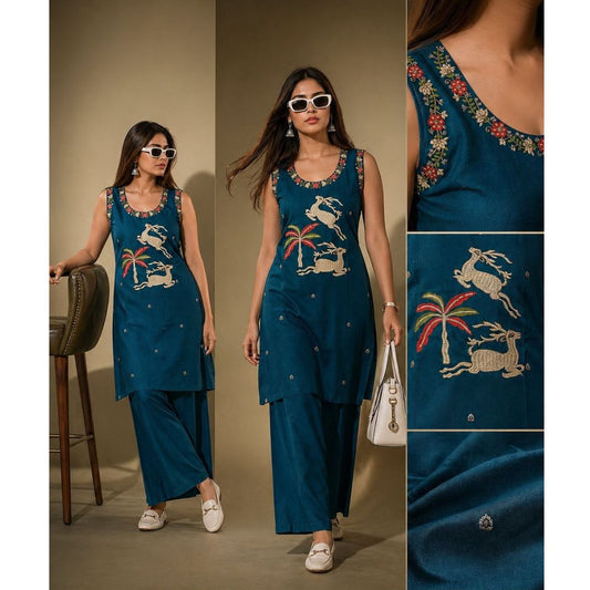 Vanika Hiran Print Cotton Set