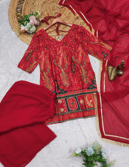 Tassel Tale three-piece Kurta set