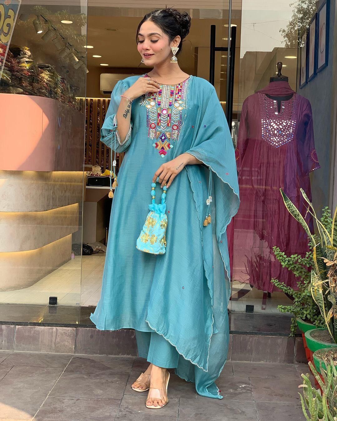 Chandni Threads Premium Chanderi