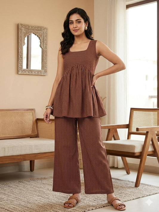 Samar Ajrakh Handblock Cotton Co-ord Set