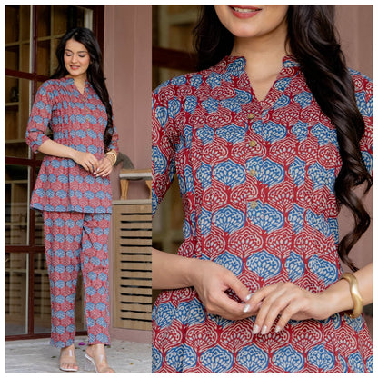 Aaram Cotton Co-Ord Loungewear Set